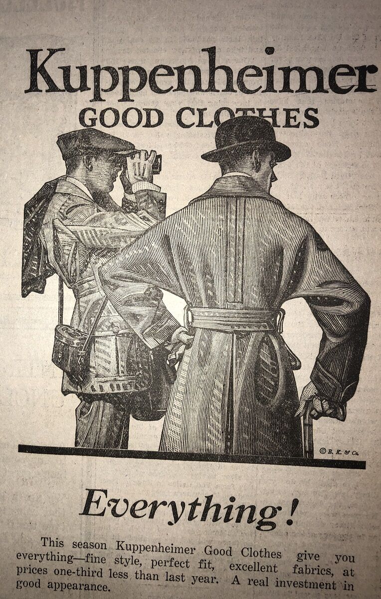 1921 Coats ad The Dalles Daily Chronicle